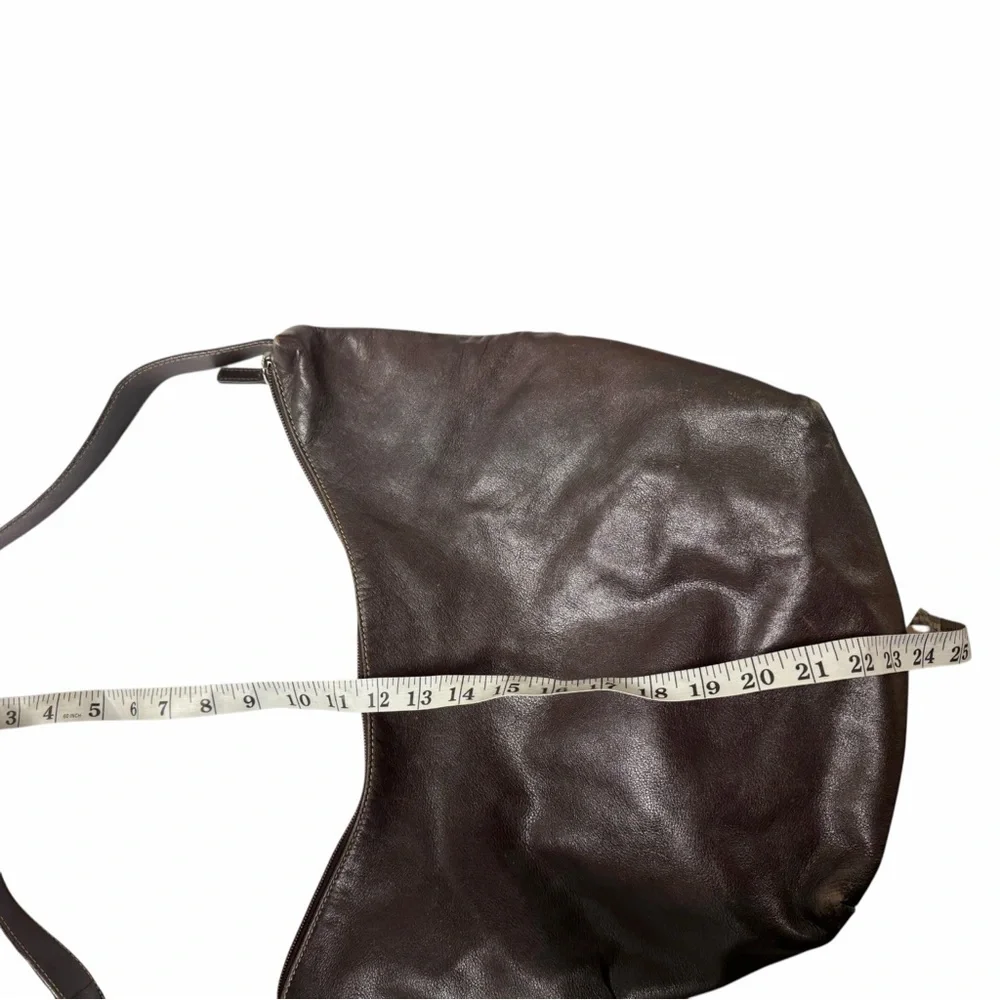 Ralph Lauren Dark Brown Leather Hobo Bag